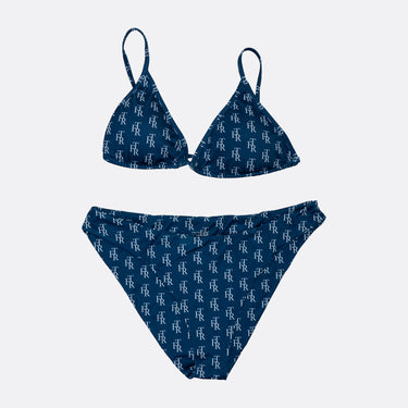 FTR - MONOGRAM TRIANGLE BIKINI - NAVY