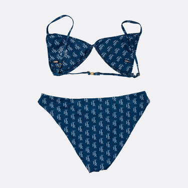 FTR - MONOGRAM TRIANGLE BIKINI - NAVY