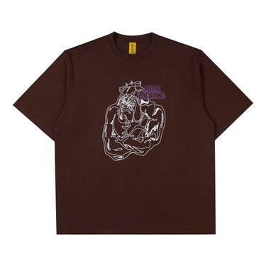 BURU STUDIO - Muscle Bulldog T-Shirt Coffee