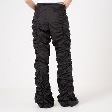 SUCATTA - Y2K RUCHED CARGO PANTS IN BLACK