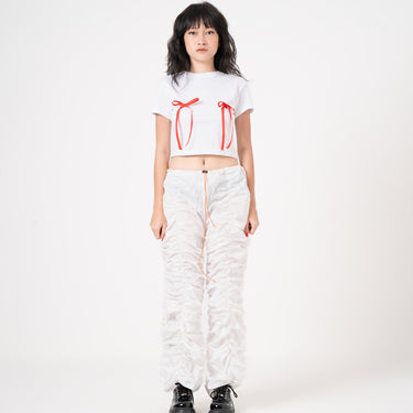 SUCATTA - RIBBON BABY TEE WHITE