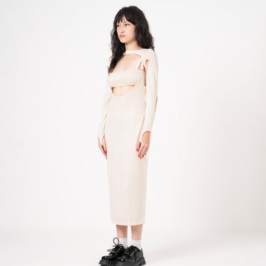 REISE - MEGARA KNIT DRESS OFF WHITE