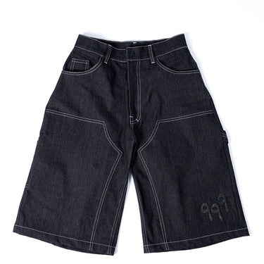 NAWA - BLACK DENIM JORTS 999