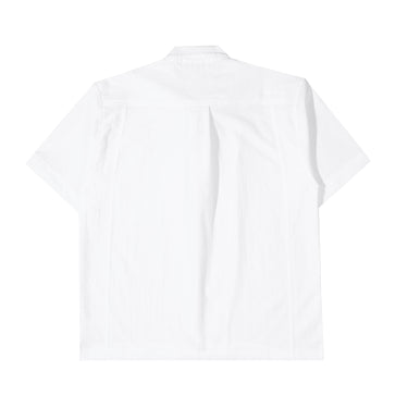 DOVETAIL - Core Logo Zip Up Shirt - White