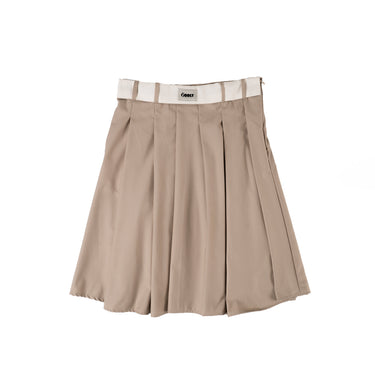 ODDLY - BELINDA LOW RISE MIDI SKIRT - BEIGE