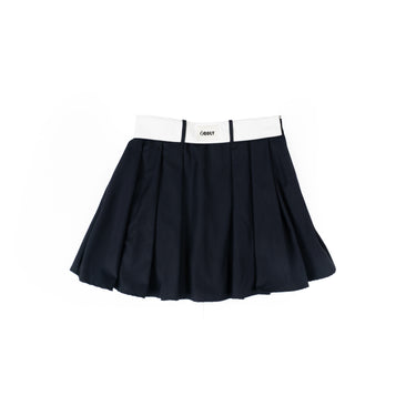 ODDLY - Brenda Layered Skort - BLUE BLACK