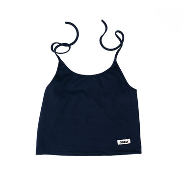 ODDLY - Auxi Halter Tie Top - NAVY