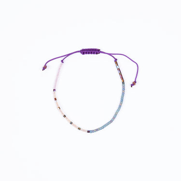 SEGI JEWELRY - ADJUSTABLE BEADED BRACELET SUPER SIMPLE - BRONZE AQUA