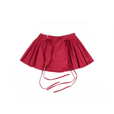 SHE WEARS SUGAR - Noelle Ribbon Skort - MAROON