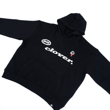 99 CLOVER - FEELING LUCKY OVERSIZED BLACK HOODIE