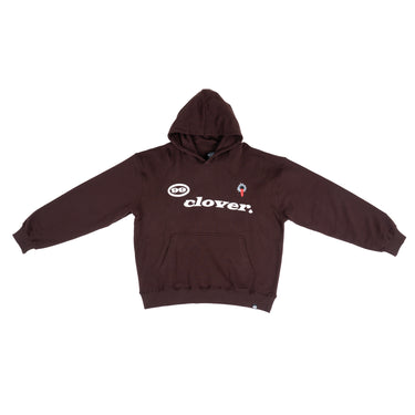 99 CLOVER - FEELING LUCKY OVERSIZED BROWN HOODIE