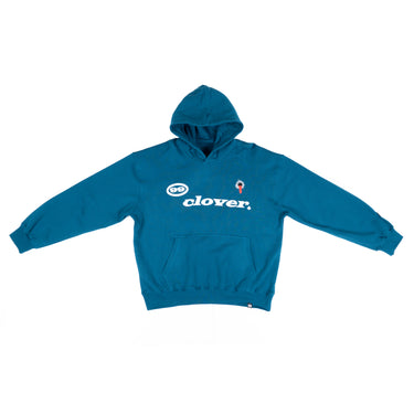 99 CLOVER - FEELING LUCKY OVERSIZED BLUE HOODIE