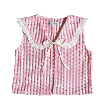 AUCTUS - IVY COLLAR VEST - PINK