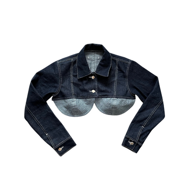 AUCTUS - NIKI CROP DENIM JACKET