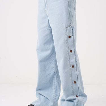 SVH - JUNHO WIDE LEG PANT IN WASHED LIGHT BLUE