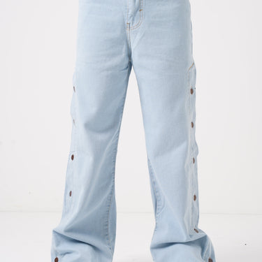 SVH - JUNHO WIDE LEG PANT IN WASHED LIGHT BLUE