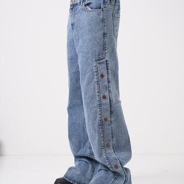 SVH - JUNHO WIDE LEG PANT IN WASHED BLUE