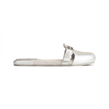 MADER - Round Slipper Mules - Silver