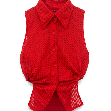 MADER - SLEEVELESS SHIRT - RED